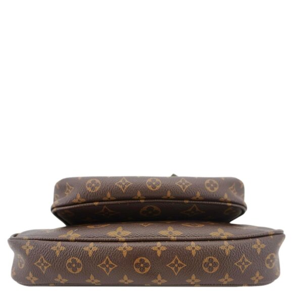 Louis Vuitton Multi Pochette Accessoires Monogram Canvas Crossbody Bag Brown - Picture 10 of 15